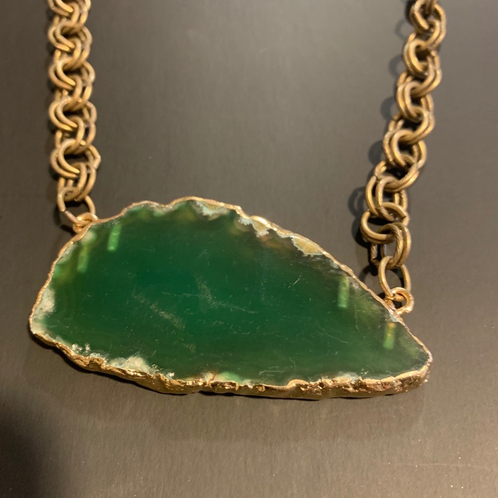 Unique Gold-Tone Statement Necklace - image 3